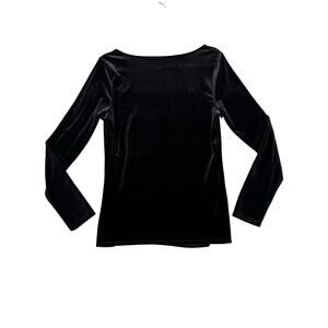 Women's Black Long Sleeve Top